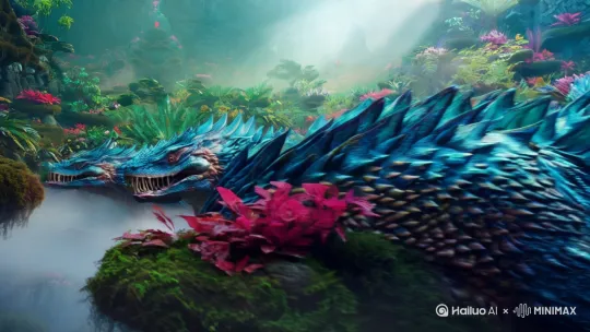 英国山海经怪物[左移,推进,右摇] by Hailuo AI Video Generator