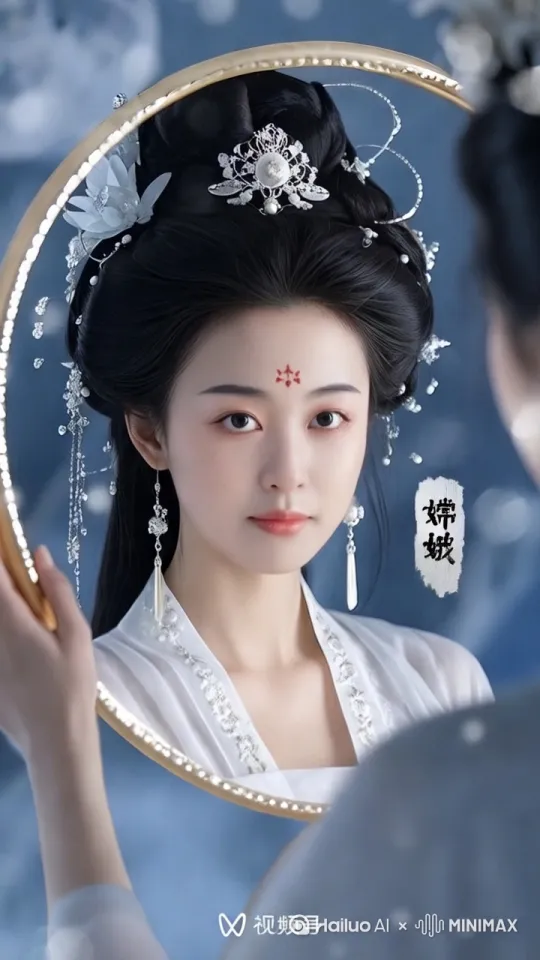 ′我是嫦娥仙子！我在广寒宫好寂寞，希望你能够来赔我！ by Hailuo AI Video Generator