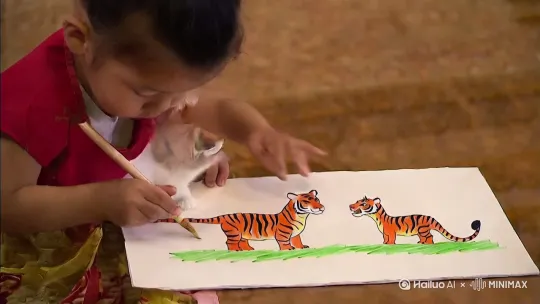 画龙画虎画小草画龙画虎画小猫画龙画虎画小乔画龙画虎画小乔画龙画虎画风卡拉东特 by Hailuo AI Video Generator