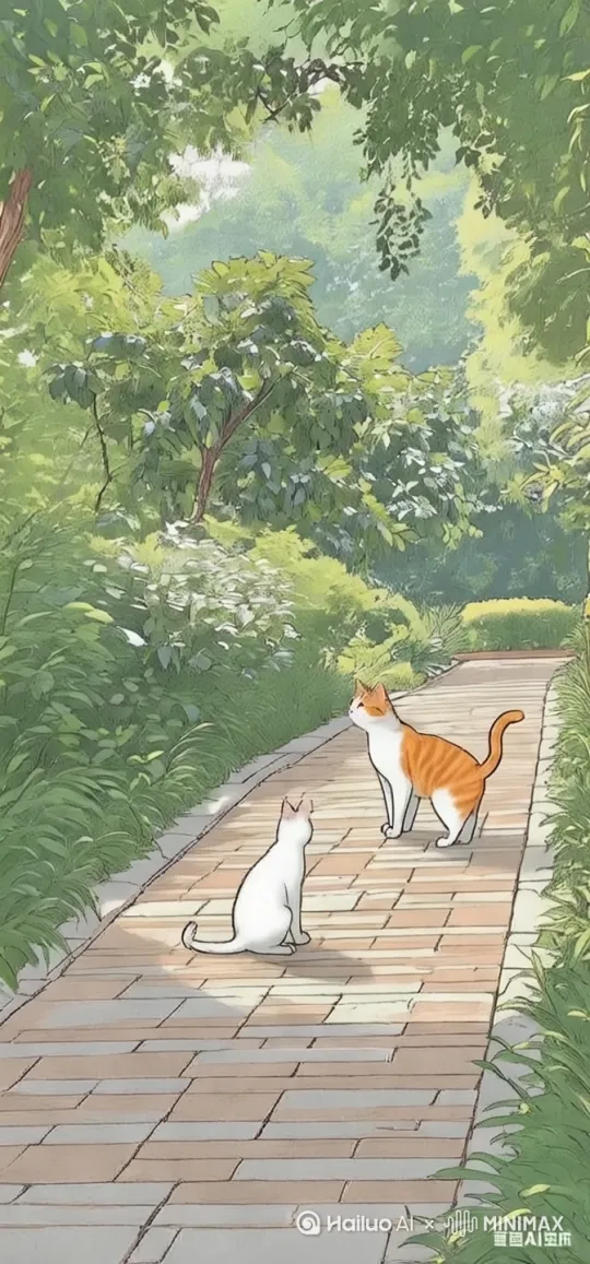两只猫打架 by Hailuo AI Video Generator