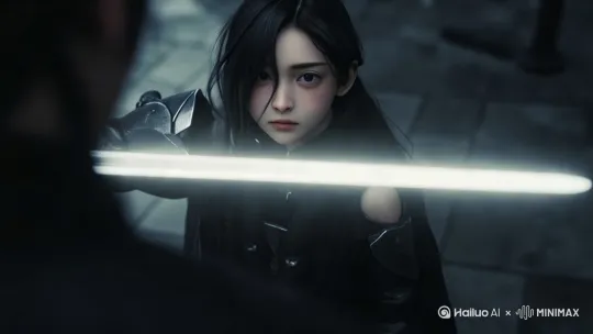 拉远，展现男对手 by Hailuo AI Video Generator