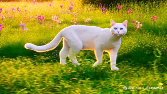 猫猫傲娇乐园 by Hailuo AI Video Generator