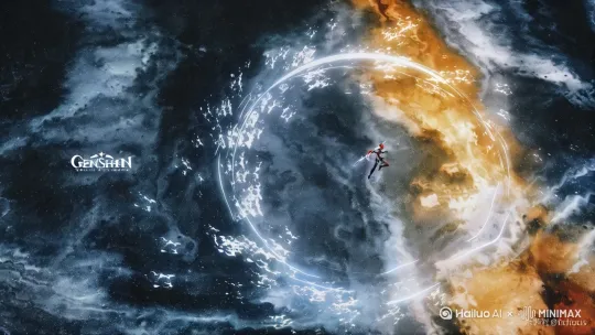 身着深色战斗服的神秘人物在旋转的几何空间中挥舞长剑，环绕的动态几何图形构成流动的视觉背景。镜头围绕主体缓慢旋转，蓝紫色调的魔幻光线照亮剑刃轨迹，中心金色圆环持续缓慢旋转，营造出未来科技与魔法交织的视觉氛围。 by Hailuo AI Video Generator
