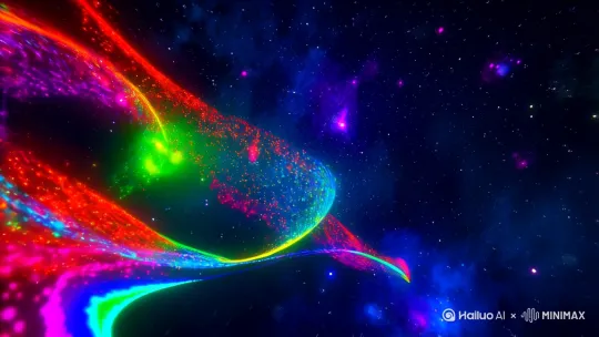 生成迷幻太空视频 by Hailuo AI Video Generator