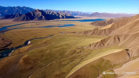 无人机航拍青海美景 by Hailuo AI Video Generator