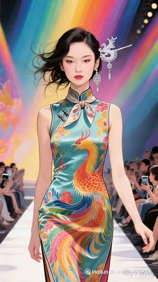 环绕跟随运镜，动作优美，高贵，性感。 by Hailuo AI Video Generator