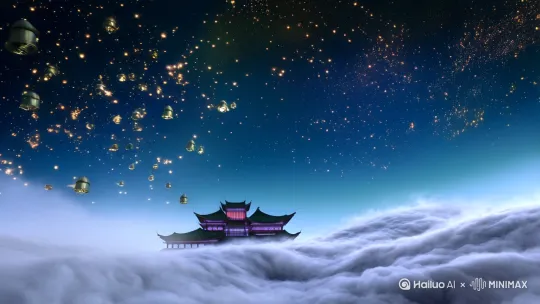 《紫霄宫红云让座》分镜头脚本
主题:仙缘因果·谦让成劫
风格:古风仙侠/水墨意境/戏剧性转场
镜号 画面 镜头 时长 配音/音效 备注
1 洪荒宇宙星辰流转,紫霄宫在云海中若隐若现 大远景+推镜 3s 空灵钟声+缥缈仙乐 水墨晕染特效
2 殿内六个蒲团散发金光,三清、女娲等已落座 俯拍全景 2s 低声议论声 突出蒲团神圣感
3 红云(红衣白发)与镇元子踏入宫门,红云眼神好奇 中景跟拍 2s 衣袂飘动声 红云特效:足生红莲
4 接引准提狼狈赶来(镜头倾斜表现急切) 低角度特写 2s 急促喘息声 西方二人组面色愁苦
5 关键镜头:红云回头微笑,起身让座(慢动作) 特写+升格 4s 仙乐骤停→心跳声 红光与金光碰撞
6 接引准提瞬间落座(蒲团爆发刺目佛光) 快速切镜 1s "轰"的音效 画面震动
7 鲲鹏阴冷注视红云(阴影覆盖其半张脸) 极端特写 2s 乌鸦啼叫 暗示未来因果
8 镇元子拉红云衣袖摇头(焦急) 过肩镜头 2s "道友糊涂啊!" 字幕弹出
9 红云洒脱大笑走向殿外(逆光剪影) 全景+背光 3s 悲壮箫声起 红叶飘落特效
10 黑屏字幕:"让座结因果,劫起洪荒时" 2s 雷鸣声 血色文字 by Hailuo AI Video Generator