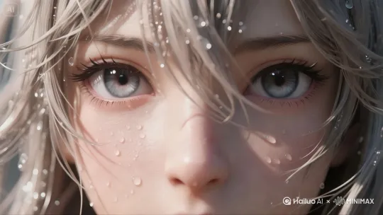 眨眼 微笑 by Hailuo AI Video Generator