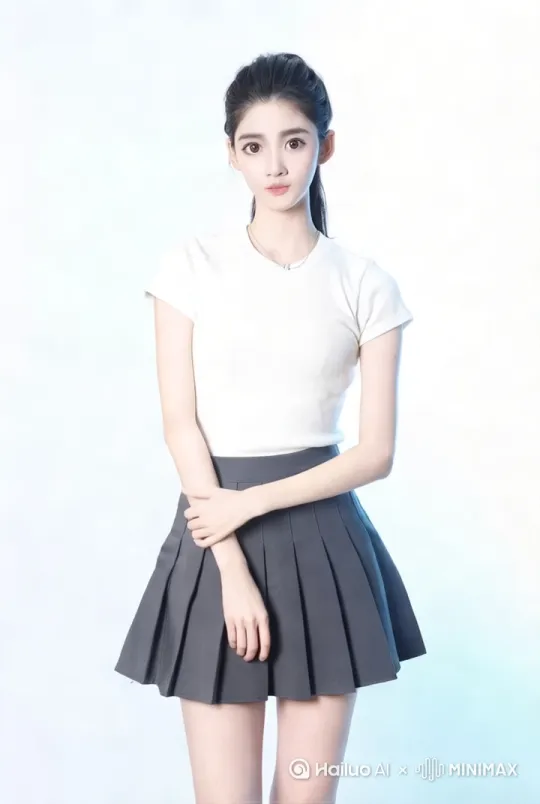 女子时尚摄影高清写真，表情自然，动作符合逻辑推理， by Hailuo AI Video Generator