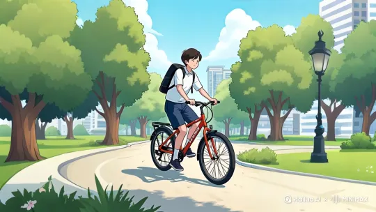 主角向镜头快速驶来，表情自信又惊讶 by Hailuo AI Video Generator
