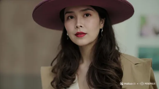 推进+上升+旋转，时尚美女穿越成宋代女将军 by Hailuo AI Video Generator