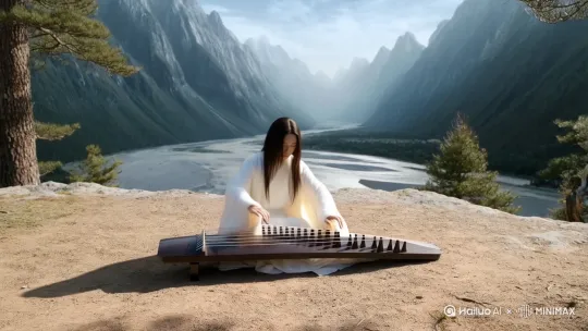 高山流水遇知音，一曲天籁葬终生 by Hailuo AI Video Generator