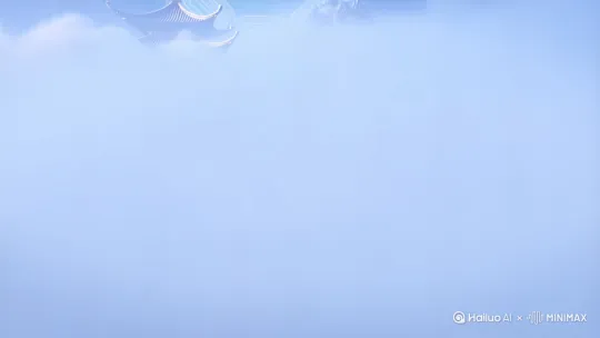 [分镜1：0-2秒]  
镜头动作：无人机视角急速上升穿越云层  
画面元素：琉璃宫飞檐刺破翻滚云海+七彩霞光粒子散射  
特效参数：`--speed 0.8 --depth 12 --particle 400`  

[分镜2：2-4秒]  
镜头动作：俯冲拉近至悬浮仙山  
画面元素：  
- 前景：桃林花瓣卷成旋风（动态模糊）  
- 中景：瀑布水流凝成水晶龙形  
- 背景：修士踏剑掠过镜面湖泊（轨迹拖尾光效）  
参数：`--zoom 1.5x --mblur 30% --lum 120%`

[分镜3：4-6秒]  
镜头动作：环绕镜头+镜头炫光转场  
画面元素：  
- 巨型八卦阵在云海旋转展开  
- 阵眼升起青鸾虚影（半透明粒子消散）  
- 结尾定格紫气东来光束穿透群峰  
参数：`--rotate 20° --glow intense --lensflare` by Hailuo AI Video Generator