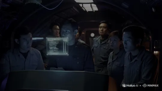 游宇人8号飞船舱内，凝重的气息仿佛都能被触摸，令人几近窒息。惨白的应急灯光毫无温度地洒下，映照着克隆人们满是惊愕与无措的面庞。他们的视线被牢牢钉在那一方小小的屏幕之上，那闪烁不定的屏幕，此刻正承载着足以改写人类命运的外星文明信息，每一个字符都像一记重锤，狠狠地撞击着他们的内心。尽管这些克隆勇士们已在宇宙的深邃怀抱中经历了无数次出生入死的冒险，穿越过凶险的小行星带，直面过黑洞的恐怖引力，可当真正与外星文明对话的时刻来临，他们却发现，自己依旧毫无准备。

    伊文，这位坚毅果敢的队长，在这紧张到极点的氛围中，努力让自己镇定下来。他的胸膛剧烈起伏，深吸一口气，试图将那股从心底涌起的震撼与不安强行压下。随后，他微微挺直脊梁，目光如炬，紧紧盯着屏幕，用沉稳而有力的声音说道：“尊敬的未知文明，我们是来自地球的探索者。在漫长的岁月里，我们怀揣着对宇宙的敬畏与热爱，踏上了探索未知的征程。我们的目标，是为了让和平的种子播撒在宇宙的每一个角落，让知识的光辉照亮黑暗的星空。然而此刻，我们的家园正深陷混乱的泥沼，被无尽的纷争与冲突所笼罩。恳请您能够怜悯我们，为我们指引前行的道路，赐予我们摆脱困境的智慧与力量。”话语落下，飞船内瞬间陷入了死一般的寂静，仿佛时间都已停止流动。众人的呼吸声都变得极其微弱，一双双眼睛瞪得滚圆，死死地盯着屏幕，那眼神中，有期待，有紧张，更有对未知的深深恐惧，仿佛那一方屏幕，就是连接两个世界的唯一希望。 by Hailuo AI Video Generator