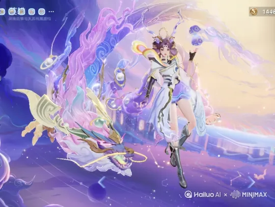 把画上的人物骑上一条龙， by Hailuo AI Video Generator