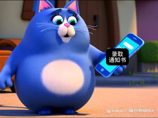 这句这只猫手上的手机上写着我充值海螺会员了小猫会说我充值海螺会员了 by Hailuo AI Video Generator