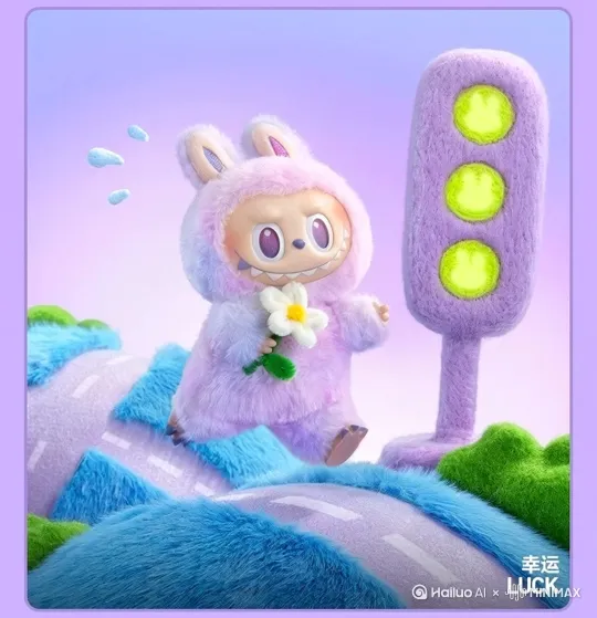 labubu 欢快地跑着 by Hailuo AI Video Generator