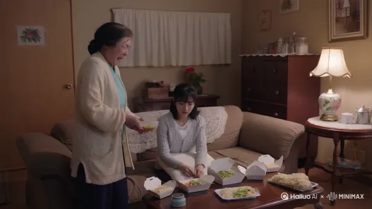 儿媳坐月子点外卖被婆婆泼硫酸："我儿子的钱不是给你糟蹋的！" by Hailuo AI Video Generator