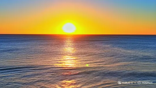 氵海日共辉 by Hailuo AI Video Generator
