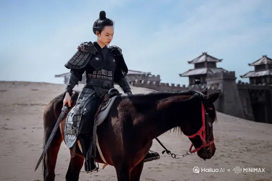 给给我快速的就是价码，然后冲向敌人，然后刀枪砍飞机躲避，还要喊出像张飞一样的或者赵云赵云那样的吧。 by Hailuo AI Video Generator