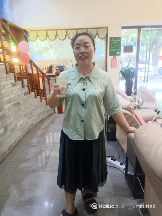人物在树林跳着中国风古典舞蹈（人物不变），旁边漫天花瓣飞舞，萤火虫在四周环绕，天空点点星光闪烁。 by Hailuo AI Video Generator