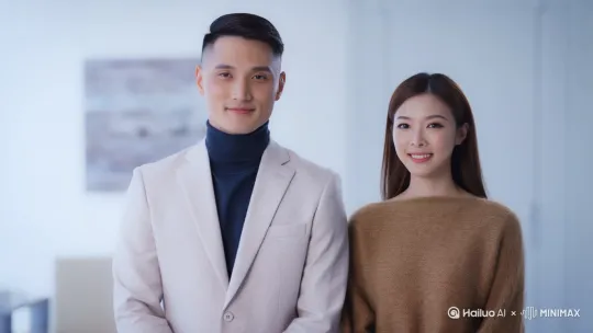 生成一个上海人和一个河南人 by Hailuo AI Video Generator