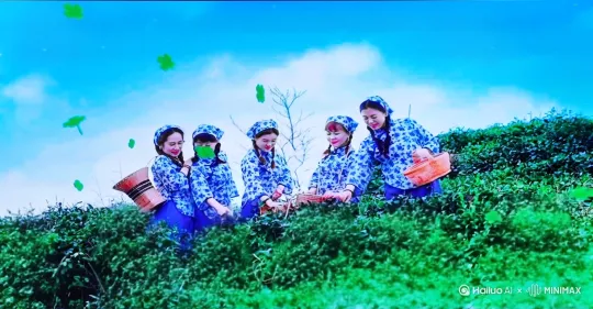 根据图片内容做一采桑小视频 by Hailuo AI Video Generator
