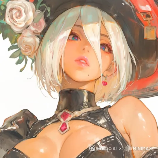 镜头由下至上，人物嘴唇缓缓闭上，中间眨眨眼 by Hailuo AI Video Generator