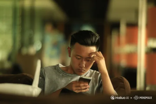 他抬头看看我，笑容灿烂，转身离去[右移,跟随] by Hailuo AI Video Generator
