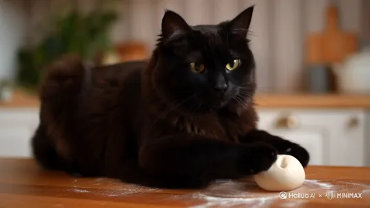 玄猫包饺子 by Hailuo AI Video Generator