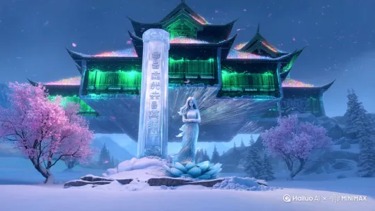 在修仙界的极北之地,极寒天宫傲立在万里冰封、雪舞漫天的恶劣环境之中。此地宛如冰雪主宰的神秘国度,极寒天宫便是那最为璀璨的冰雪明珠。
天宫落座于一座磅礴大山之上,众多宫殿悬浮半空,仿佛挣脱了大地的束缚,于天地间自成一方奇妙世界。这些宫殿皆由冰雕筑成,冰体呈现出碧绿与雪白交织的奇妙色泽。碧绿之处,恰似深潭幽碧,蕴含着古老而神秘的力量;雪白部分,则宛如九天之上最纯净的云朵,不沾一丝尘埃。每一座宫殿都晶莹剔透,像是大自然用最精巧的技艺雕琢而成的艺术品,在阳光或月光的照耀下,折射出五彩斑斓的光线,如梦似幻。
宫殿周身仙气缭绕,仿若轻纱幔帐,将整个天宫装点得宛如仙境。宫殿高耸林立,错落有致,犹如冰之森林,每一根冰柱、每一道冰棱都仿佛在诉说着岁月的故事。四重曝光的效果,让冰宫的每一处细节都纤毫毕现,从宫殿顶部精致的冰纹雕刻,到冰墙表面细腻的纹理,无不展现出极致的工艺之美。
宫前,一座高达万丈的冰雕石碑威严矗立。石碑上,“极寒天宫”四个大字苍劲有力,宛如冰之巨龙盘踞其上,散发着凛冽的气势。碑下,一尊以冰雕刻的女子像静立在雪莲之上。女子银发如雪,发丝随风飞舞,每一根都雕琢得细致入微,仿佛能感受到风的吹拂。她的面容栩栩如生,眉眼间透着超凡脱俗的清冷与慈悲,身着的冰衣线条流畅,衣袂飘飘,仿佛在风中轻轻摆动。冰衣上的花纹如同古老的符文,蕴含着神秘的规则法则,缭绕在她的身畔,更添几分神圣之感。
极寒天宫内外,梅花傲雪绽放。粉色的花瓣漫天飞舞,与纷纷扬扬的雪花相互交织,仿佛在冰与火之间奏响一曲浪漫的乐章。远中景镜头结合广角视角,将这宏大而细腻的场景尽收眼底,3D国风三维技术的运用,使得画面中的每一片雪花、每一朵梅花、每一寸冰体都细腻逼真,呈现出超细腻的质感。霓虹色在画面中悄然漫染,给整个极寒天宫蒙上一层梦幻的薄纱,使这冰雪世界更具神秘而迷人的魅力,让人仿佛置身于一个超脱尘世的仙幻之境。 by Hailuo AI Video Generator