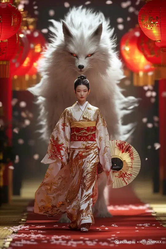 输入视频主题，生成与主题对应的巨大化形象走秀类视频 by Hailuo AI Video Generator