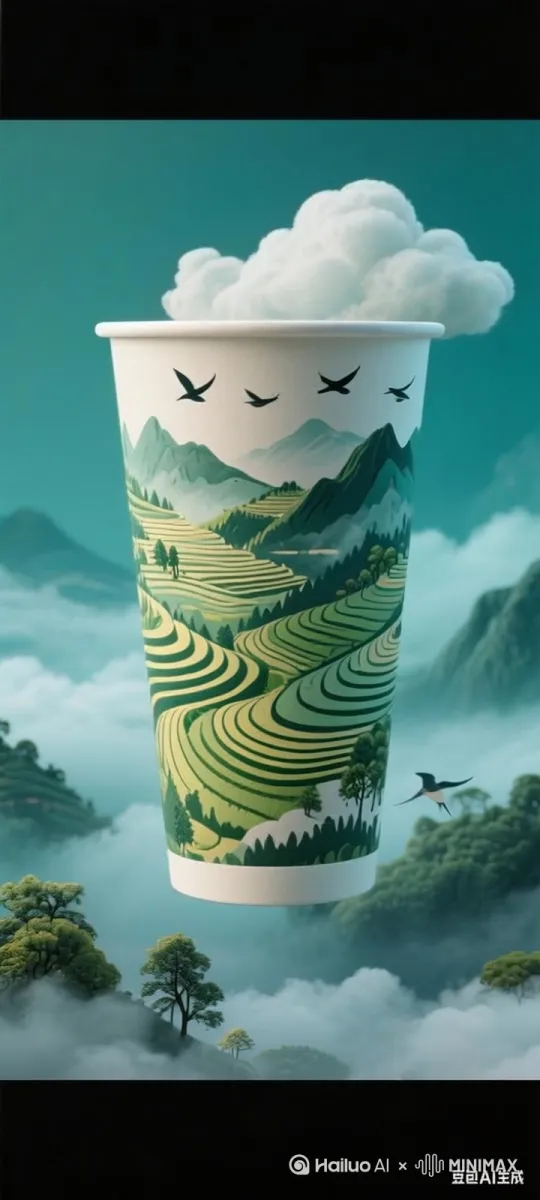 云在飘，杯在动 by Hailuo AI Video Generator