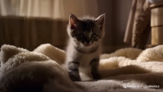 生成一个生成一个月半猫跳舞。 by Hailuo AI Video Generator