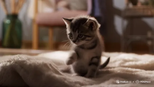 生成一个生成一个月半猫跳舞。 by Hailuo AI Video Generator