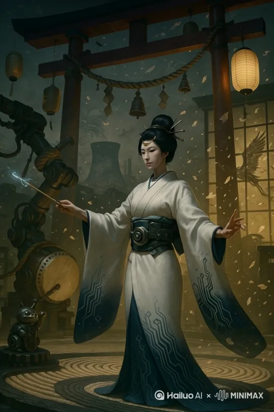 挥动「指挥棒」，吊臂同步舞动奏《命运交响曲》（重机械芭蕾） by Hailuo AI Video Generator