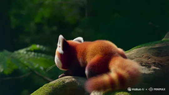 小动物贱贱回头 by Hailuo AI Video Generator