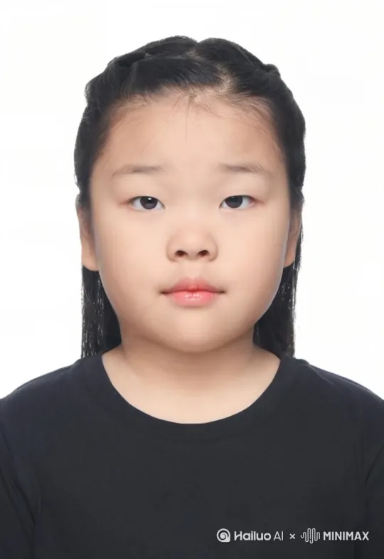 图片上的小朋友做出微笑、恐惧、疯狂、眯眼、吹口哨、点头、哈哈大笑的表情 by Hailuo AI Video Generator