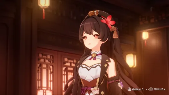 生成一个原神胡桃唱《莫愁乡》的视频 by Hailuo AI Video Generator