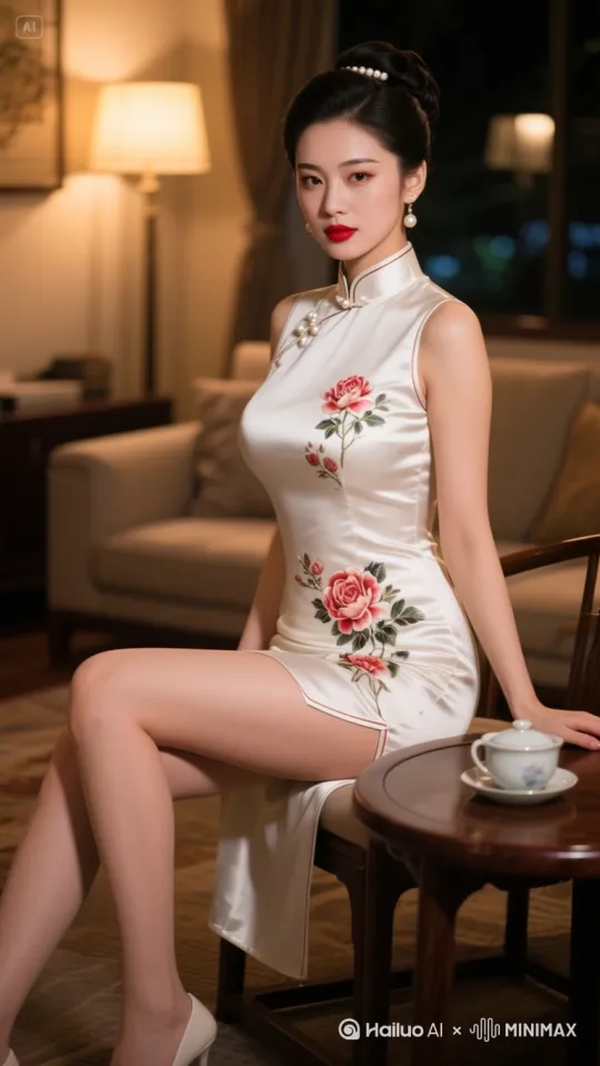 旁边来人将覆盖在人物全身的大黑布缓缓拿掉，人物正对镜头缓缓站起身，神采奕奕，眼神灵动[上升][拉远] by Hailuo AI Video Generator