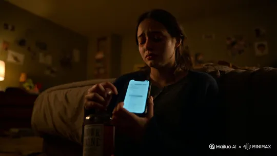 我用了整整一个晚上 来回忆我们的点点滴滴 我想了很多很多 可能真的是我错了 我打扰了你那么久给你带来了精神上的压力 让你很累 我只知道我不想失去你 可能我忘了没有我 也许你会更快乐 很抱歉 这段时间的打扰 我知道你要转身了 你放心吧我宁愿喝酒喝到吐翻聊天记录翻到哭 我也不会再去打扰你[推出,上升,下摇] by Hailuo AI Video Generator