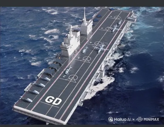 船航行起来！镜头从船头运行到船尾[推进] by Hailuo AI Video Generator
