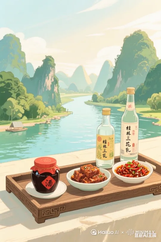 【桂林三宝宣传视频脚本】
画面1:晨雾中的漓江,竹筏轻漂,镜头缓缓推近岸边古宅窗台,三瓶贴有“桂林三宝”字样的器物静静摆放。
(字幕:山水酿珍味,一城藏三宝)
画面2:特写桂林三花酒——陶瓮开盖,酒液倾泻如线,落入青瓷杯,泛起细密酒花,背景是象鼻山倒影。
(字幕:三花酒·漓泉酿 米香入魂,百年古法)
画面3:切换至桂林辣椒酱——竹筛里鲜红辣椒与豆豉翻炒,木杵捣制成酱,装入陶罐,色泽油亮。
(字幕:辣椒酱·鲜椒韵 咸辣交织,佐餐点睛)
画面4:聚焦桂林豆腐乳——白瓷碟中,乳块方正,红曲点缀,筷子轻夹起,质地绵密拉丝,配白粥特写。
(字幕:豆腐乳·匠心造 温润醇厚,三餐相伴)
画面5:三宝并置,背景渐变为桂林城景,老人与孩童围坐餐桌,用三宝佐餐,笑意温暖。
(字幕:一城山水味,尽在三宝中 桂林之礼,敬赠知音)
结尾:黑屏渐亮,出现“桂林三宝”LOGO与“地道桂林味,传承好滋味”字样,静止3秒后淡出。
(注:全程无特效动画,仅镜头平稳推拉摇移,字幕为宋体白字,无动态变形,确保画面简洁规范。) by Hailuo AI Video Generator