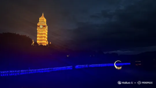 夜景很美 by Hailuo AI Video Generator
