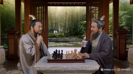 人生百年，蜉蝣一日，长生于我何有哉？不过又入樊笼尔！不若二三好友，弈棋饮酒，良缘佳侣，人间携手，风光百年，同归尘土。 by Hailuo AI Video Generator
