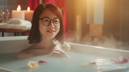 洗澡 by Hailuo AI Video Generator