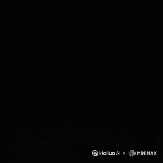 一半白色头发一半红色头发的人用筷子喂泥浆老奶奶[推出,上升,下摇] by Hailuo AI Video Generator