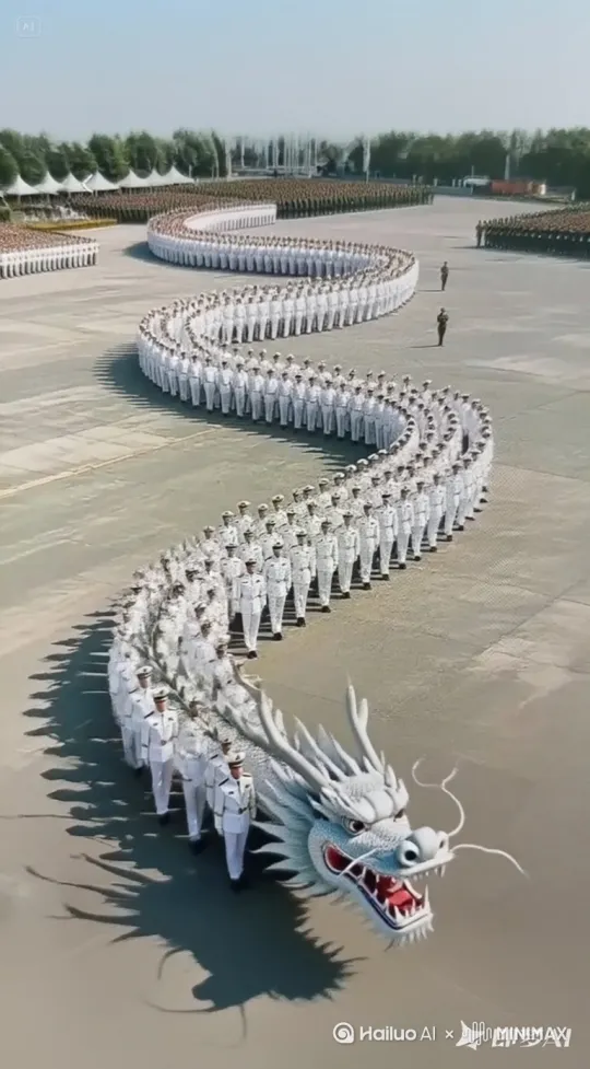 让图片中的龙腾空而起 气势恢宏 威武霸气 by Hailuo AI Video Generator