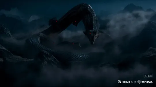你可以帮我你可以帮我生成个视频吗？恐怖的山海经。 by Hailuo AI Video Generator