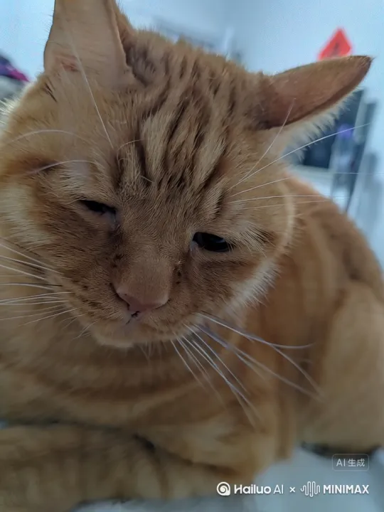 这是我家的橘猫名叫阿黄。让阿黄也去十米跳台跳水。 by Hailuo AI Video Generator